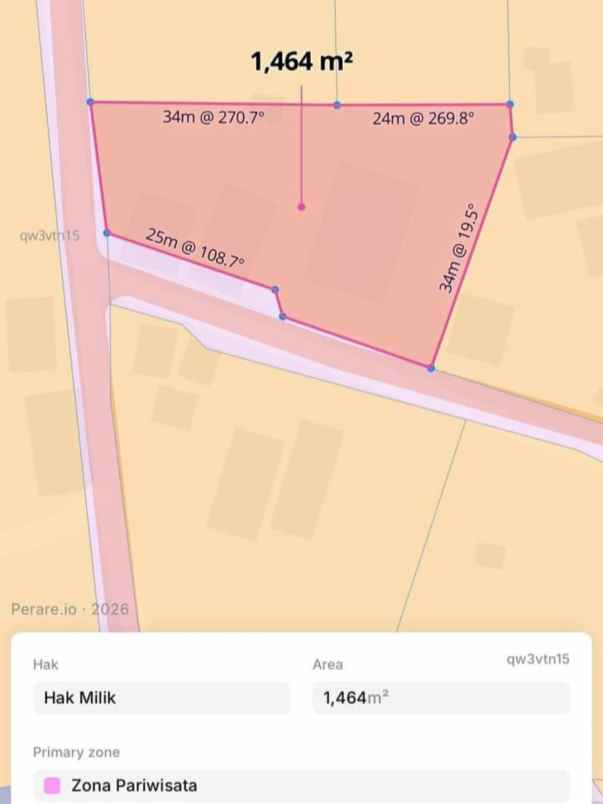 dijual tanah jl karang putih i