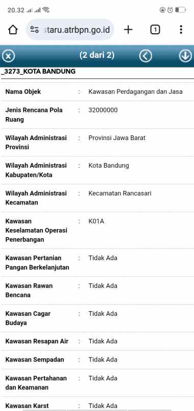 dijual tanah jl raya rancacili cipamokolan