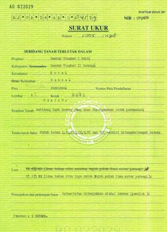 dijual tanah kampial