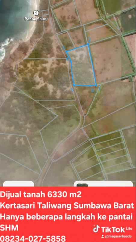 dijual tanah labuan kertasari taliwang