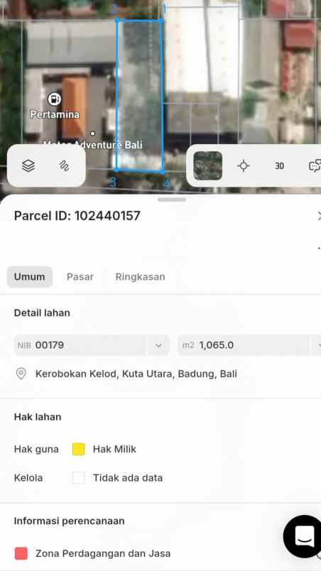 dijual tanah labuansait