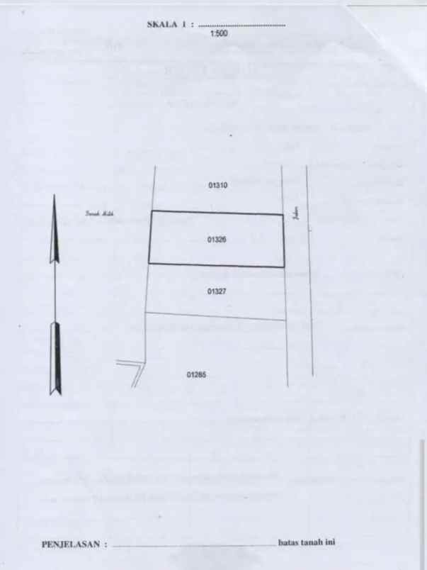 dijual tanah plaza renon