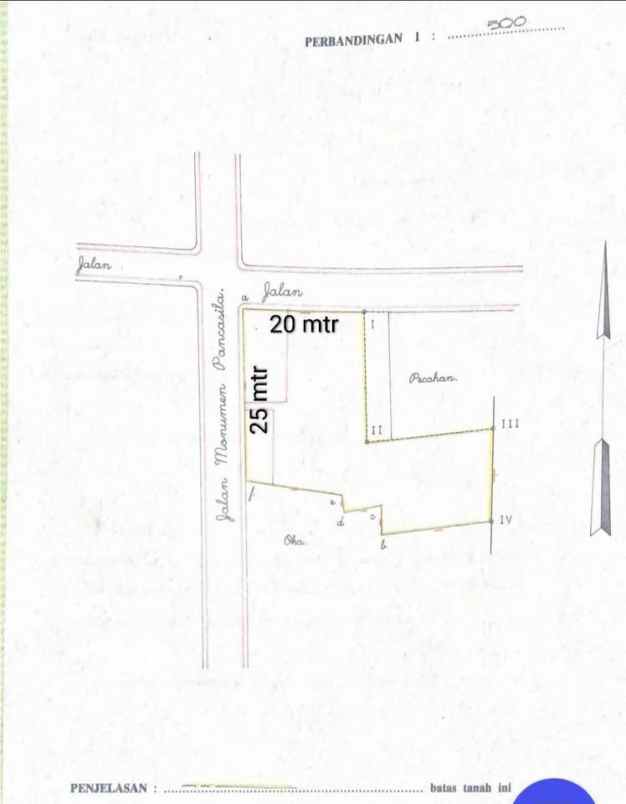 dijual tanah tanah komersial di jl