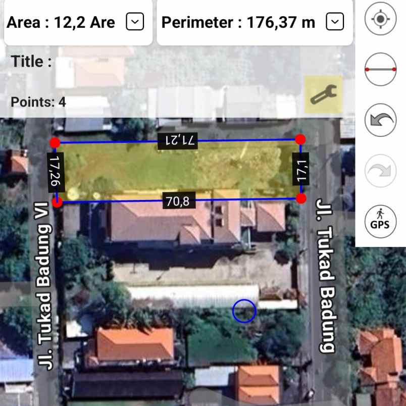 dijual tanah tukad badung