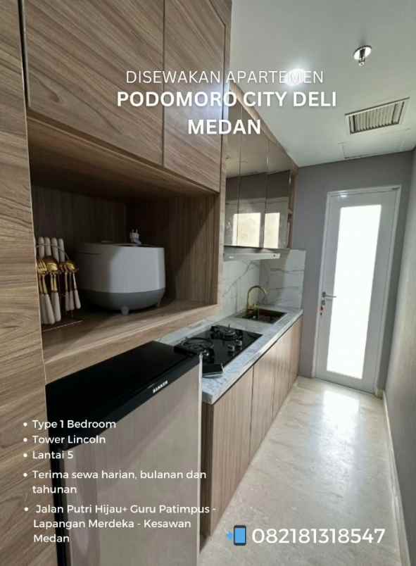 disewakan apartemen jalan putri hijau deli