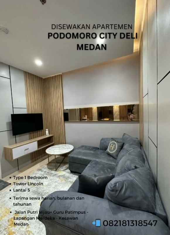 disewakan apartemen jalan putri hijau deli