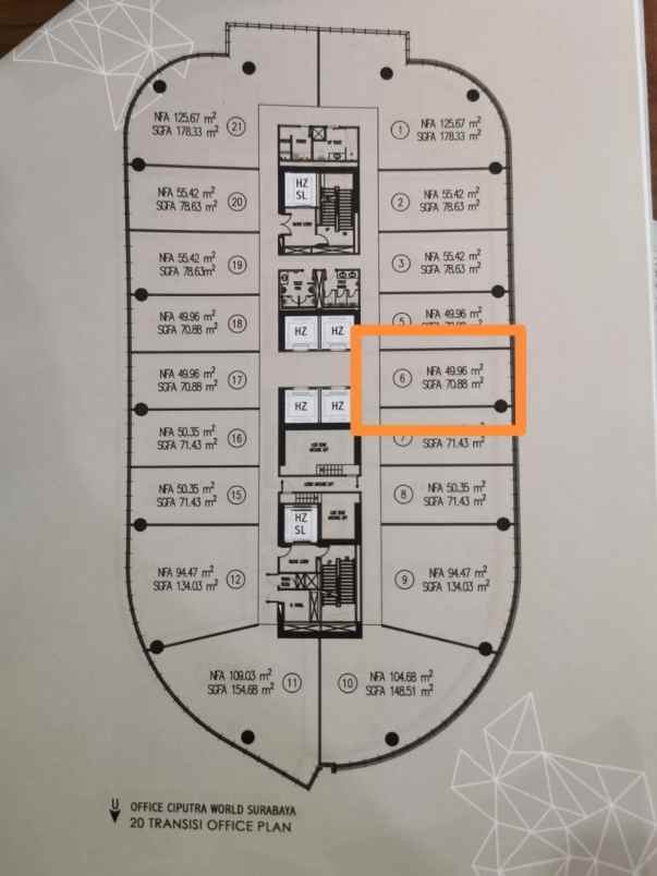 disewakan ruko gudang kantor ciputra world office tower