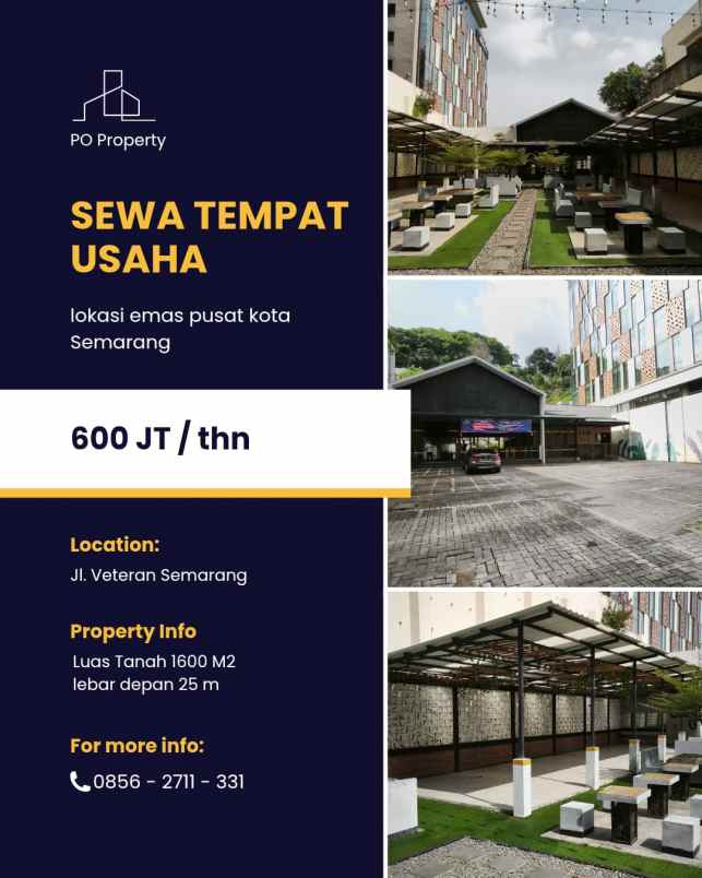 disewakan tanah jalan veteran