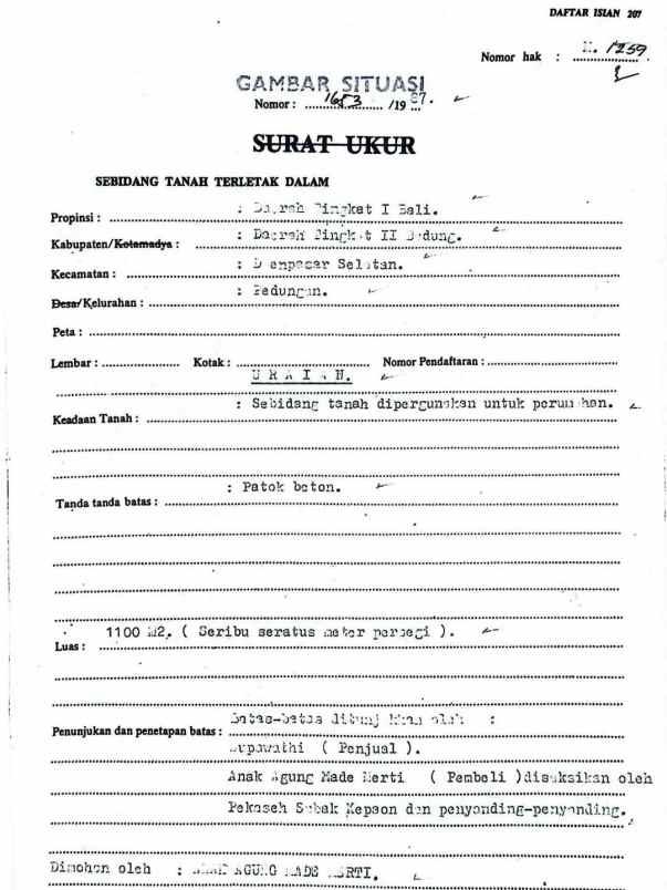 disewakan tanah pedungan