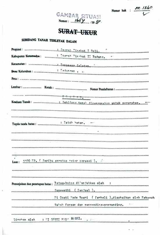 disewakan tanah pedungan