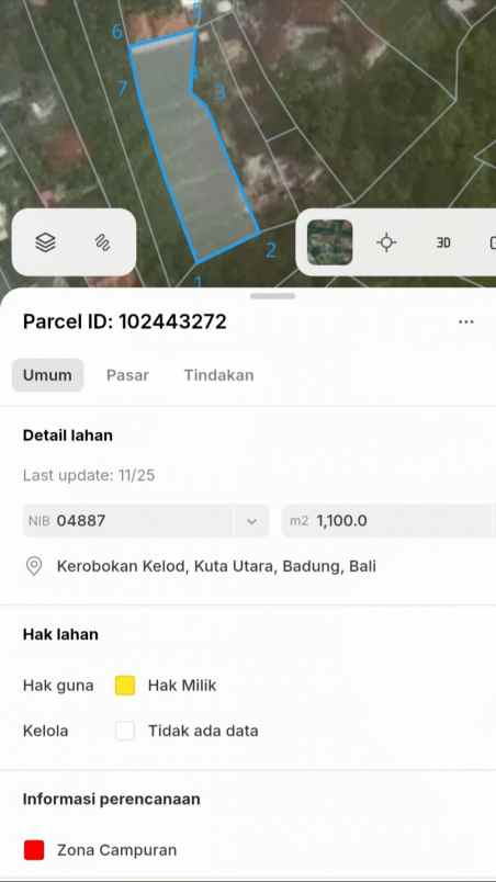 disewakan tanah umalas lestaru