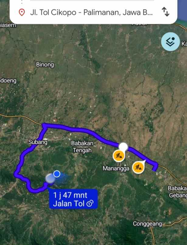 for sale lahan kebun cijambe subang jawa barat