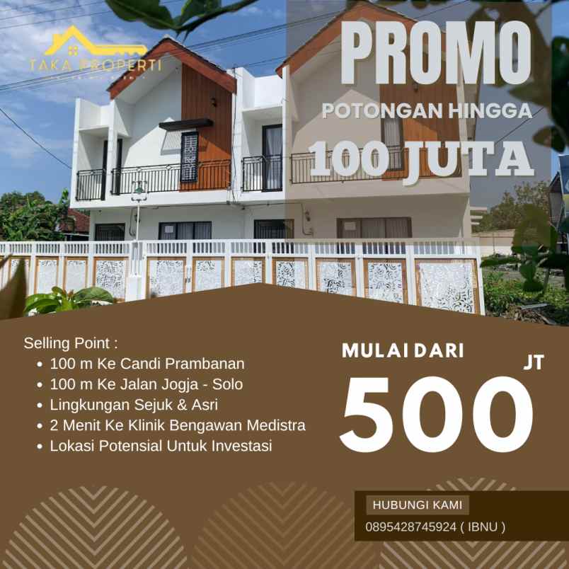 hunian nyaman harga promo 500 jutaan
