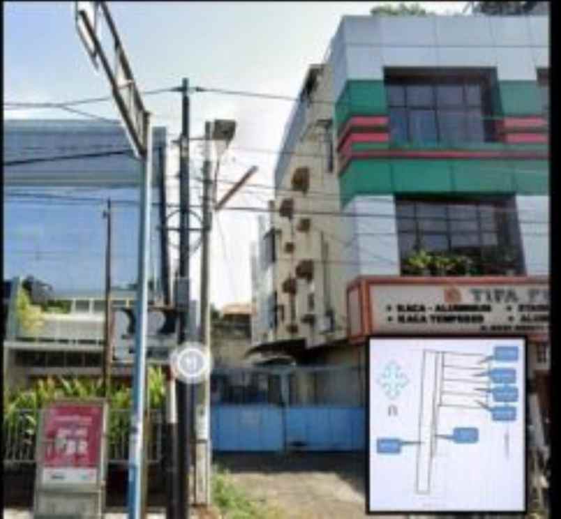 jual 4 unit rukan 3 lantai tanah jalan