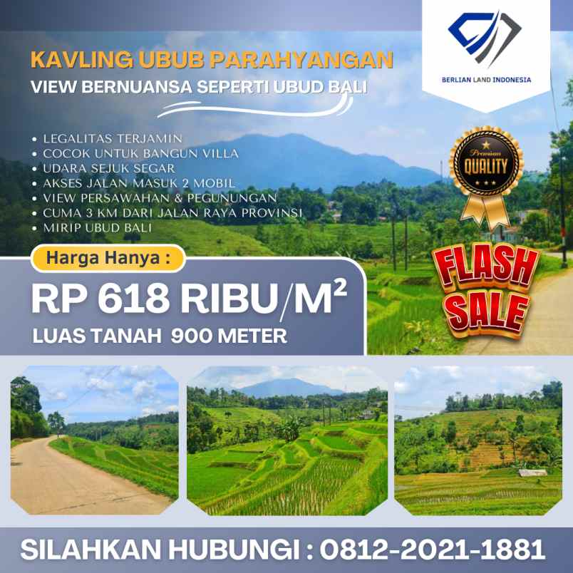 jual tanah murah di bandung mirip ubud bali