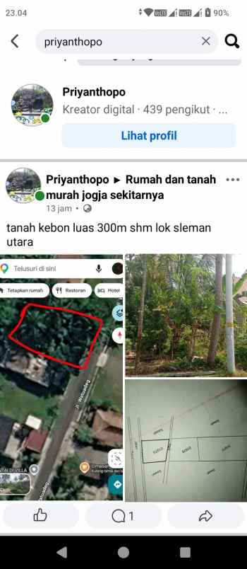 jual tanah sertifikat shm