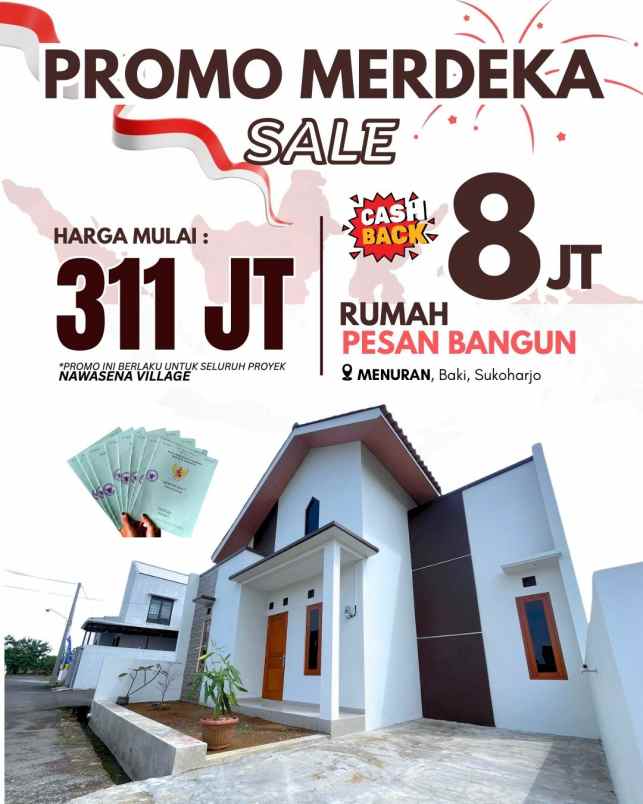 perumahan 300 jt an di menuran baki sukoharjo