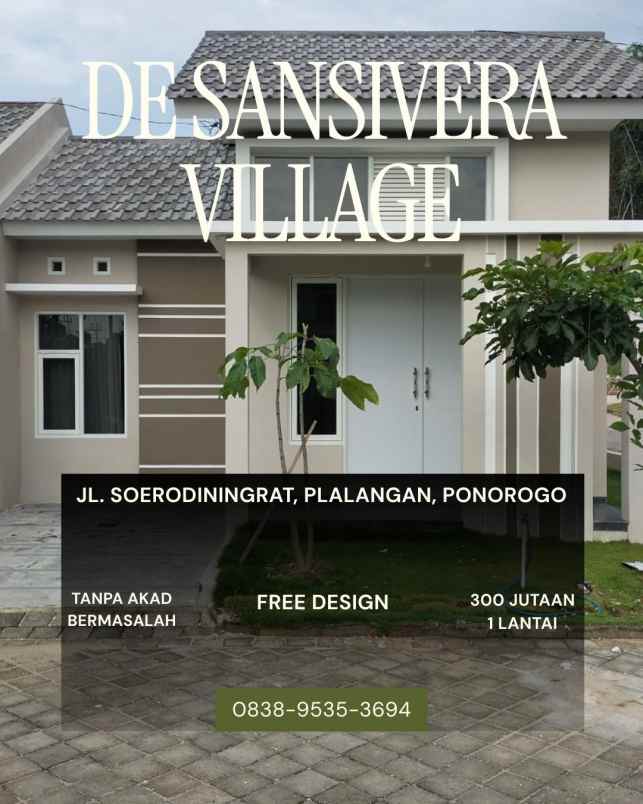 perumahan di ponorogo perumahan syariah harga 300jt