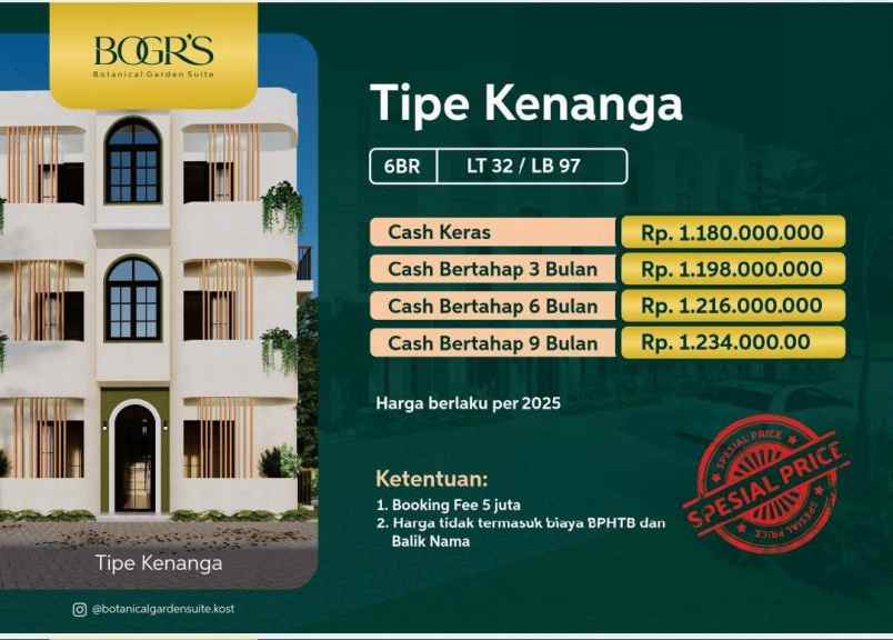 rukost premium full furnished dikawasan ipb bogor