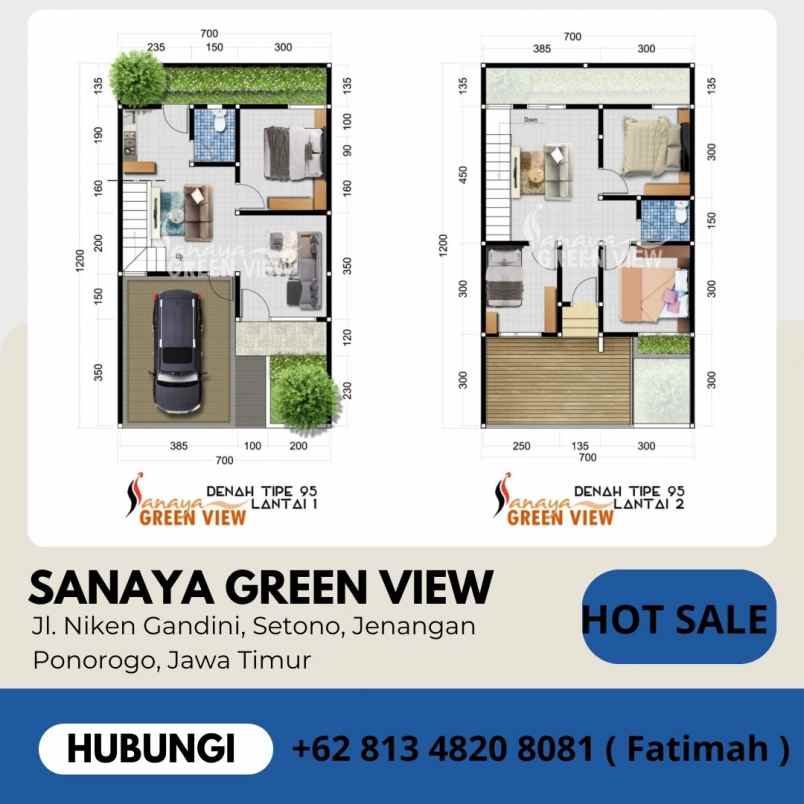 rumah 2 lantai terlaris di kota ponorogo