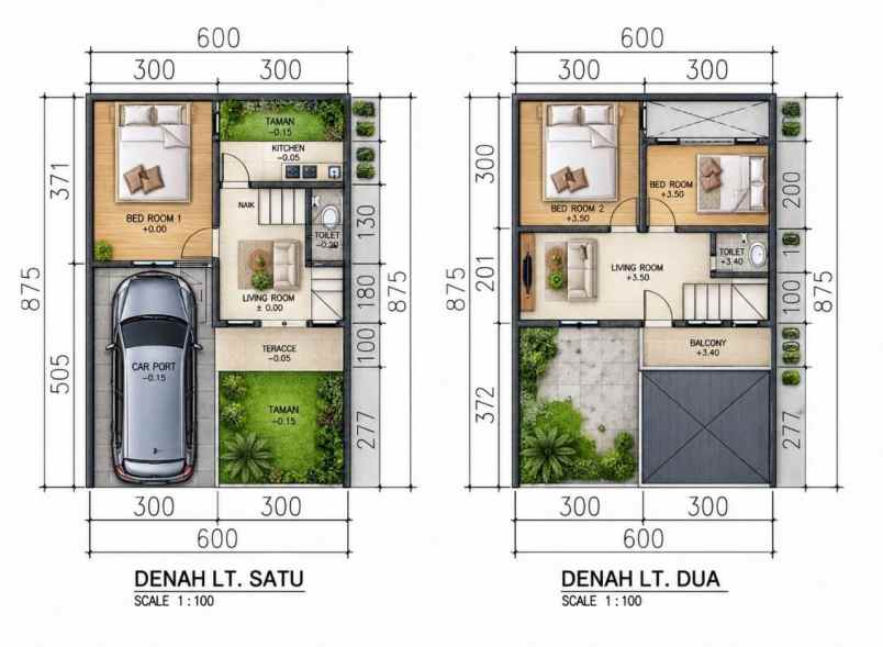 rumah 2lt american classic di kalisari jakarta timur