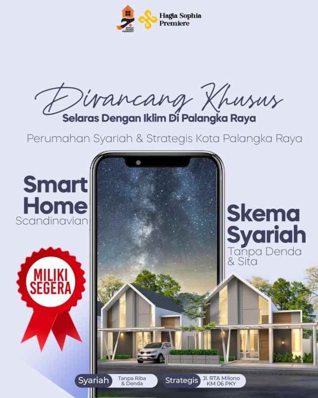 rumah cluster lokasi premium di palangka raya