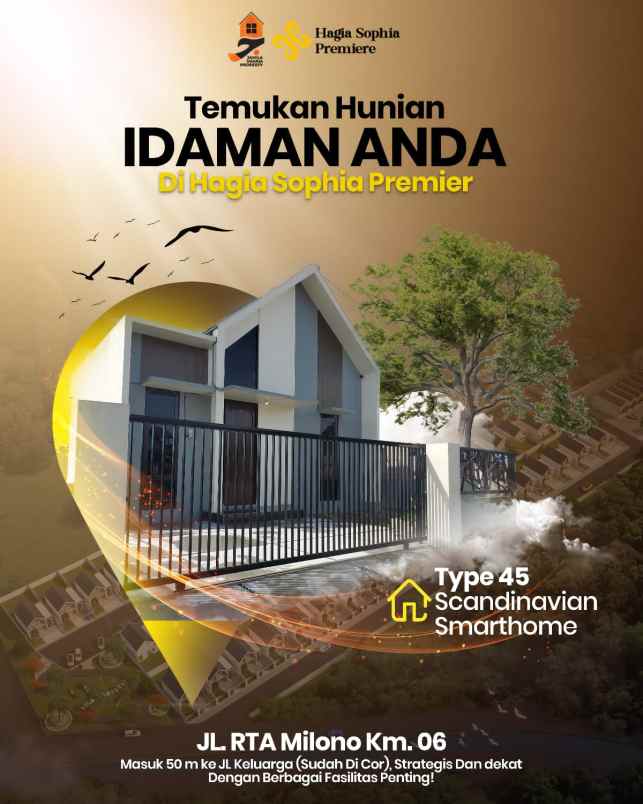 rumah cluster lokasi premium di palangka raya