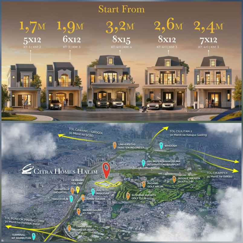 rumah di jakarta timur dekat bandara halim