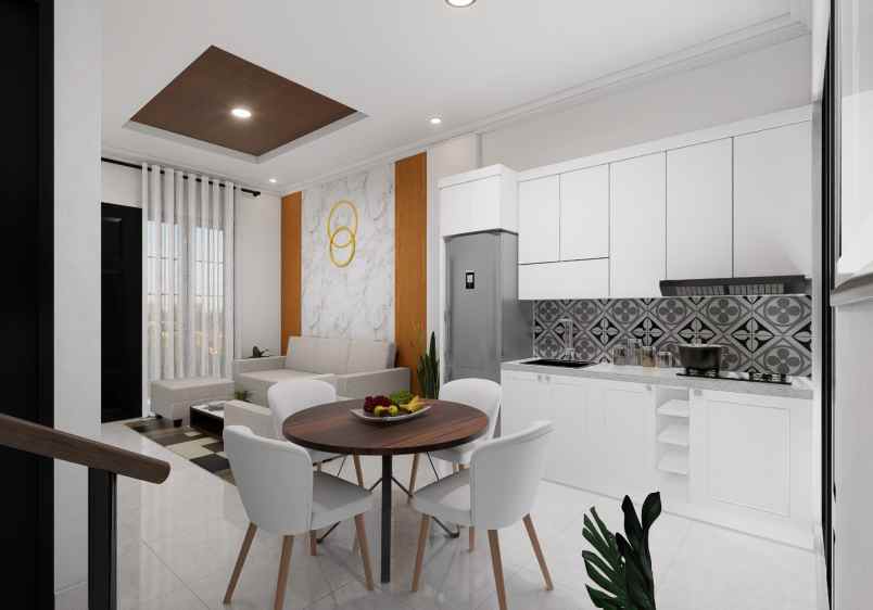 rumah modern 2 lantai lokasi strategis di kota banjar