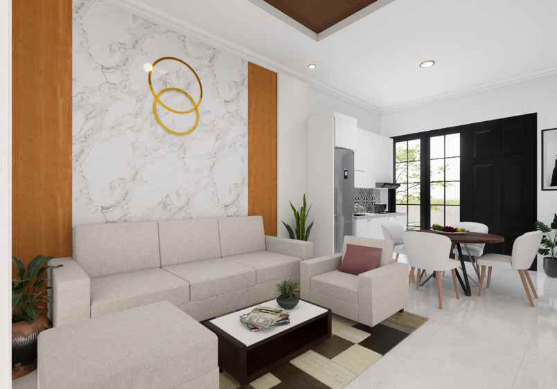 rumah modern 2 lantai lokasi strategis di kota banjar