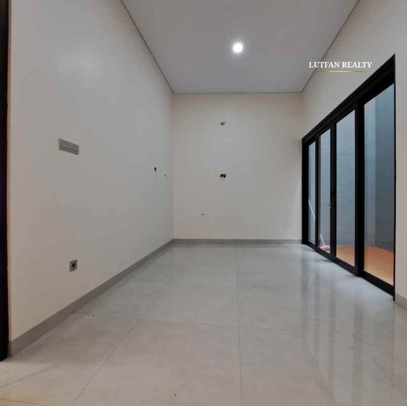 rumah modern kontemporer dalam cluster