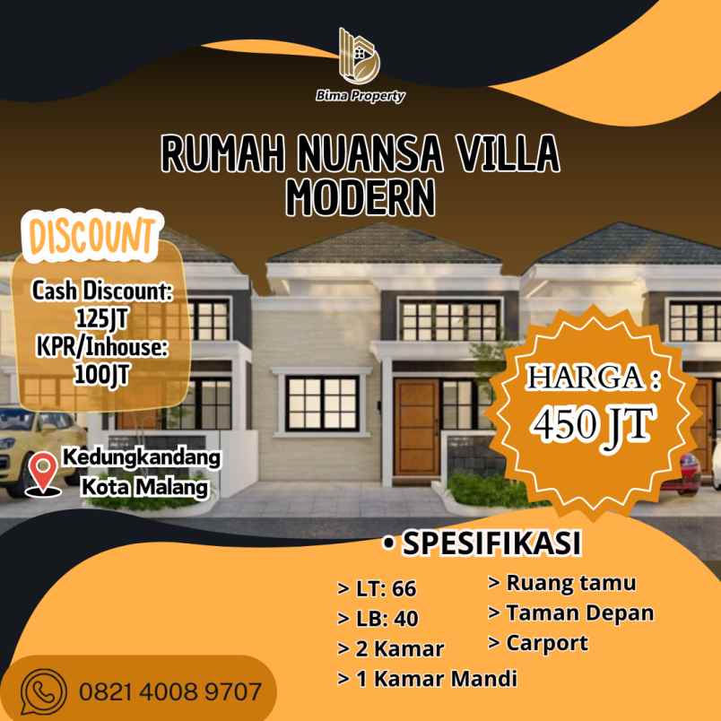 Rumah Nuansa Villa Modern Di Kota Malang