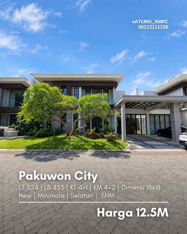 rumah pakuwon city new minimalis
