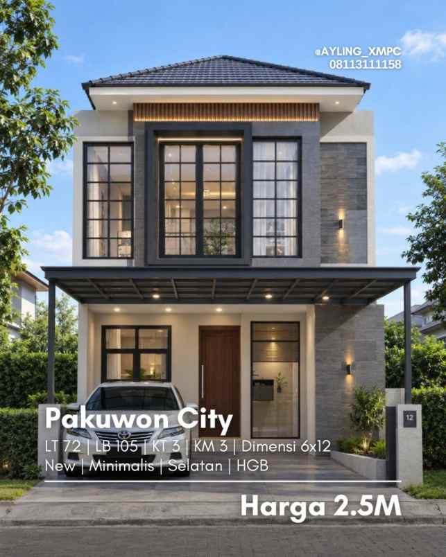 rumah pakuwon city new minimalis