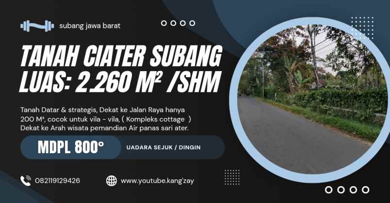 tanah darat strategis ciater subang