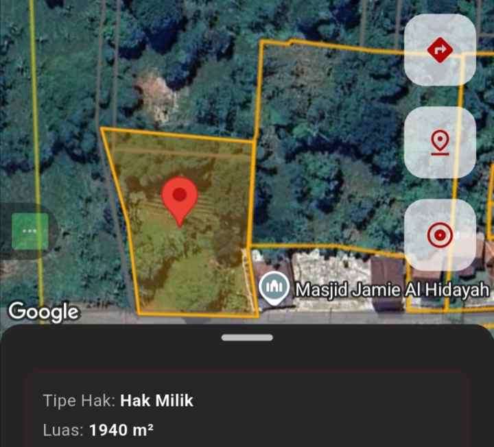 tanah dekat perkebunan teh ciater subang