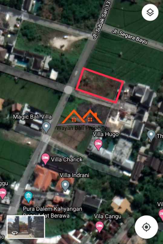 tanah jalan subak sari