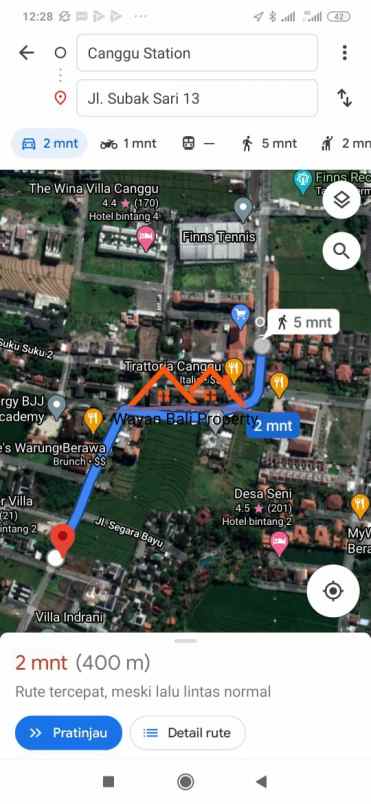 tanah jalan subak sari