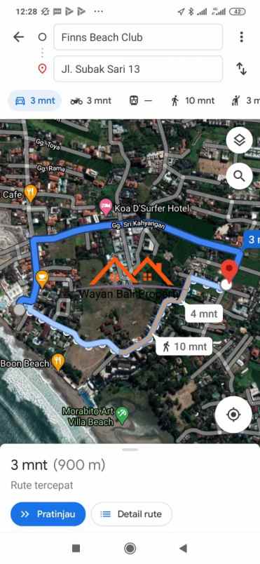tanah jalan subak sari