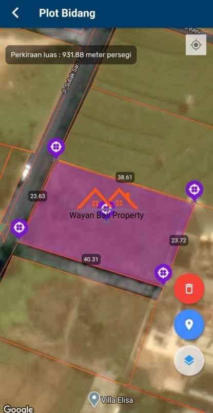 tanah jalan subak sari