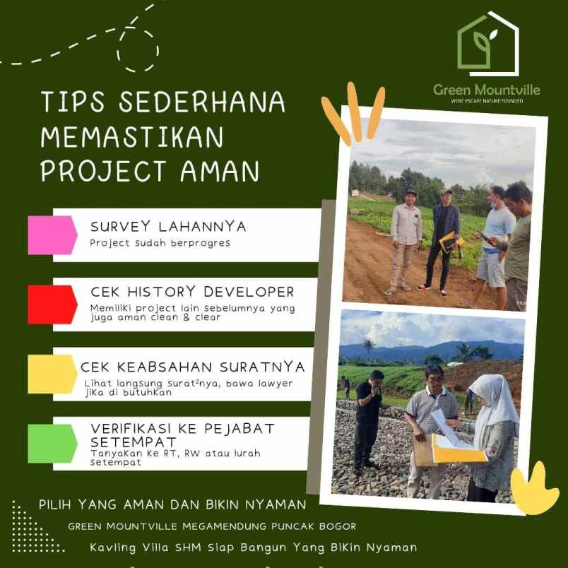 tanah megamendung cisarua puncak