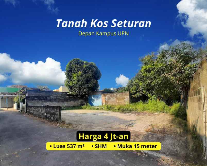 tanah prospek kos di seturan dekat kampus fe uii