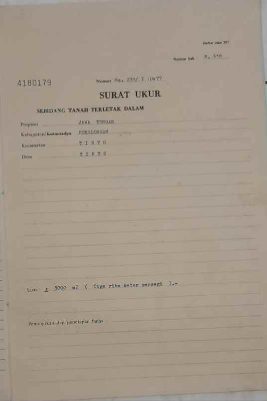 tanah sawah strategis dekati jalan pantura