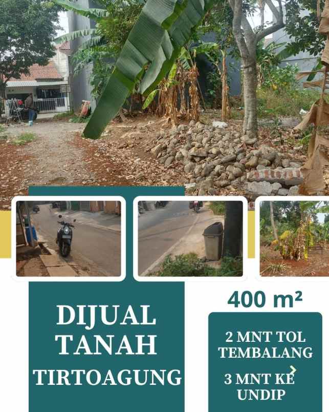tanah strategis tirto agung 2 menit ke pintu tol