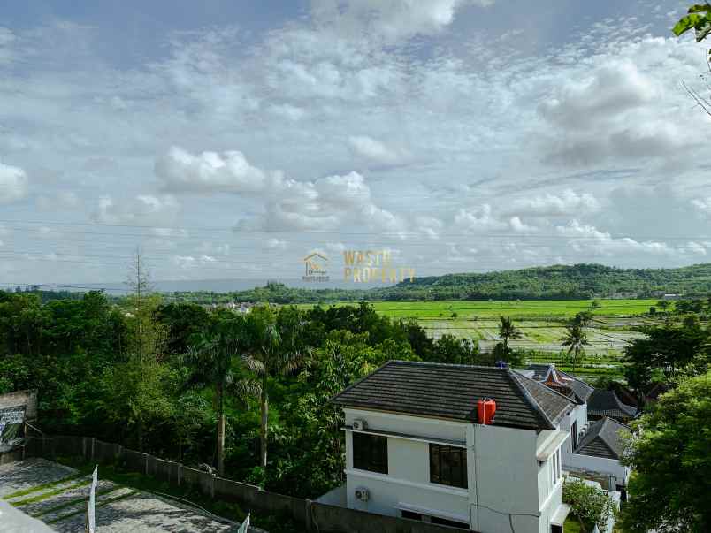 villa kasihan bantul private pool view sawah