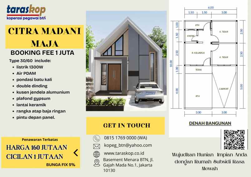 akuisisi project perumahan citra madani