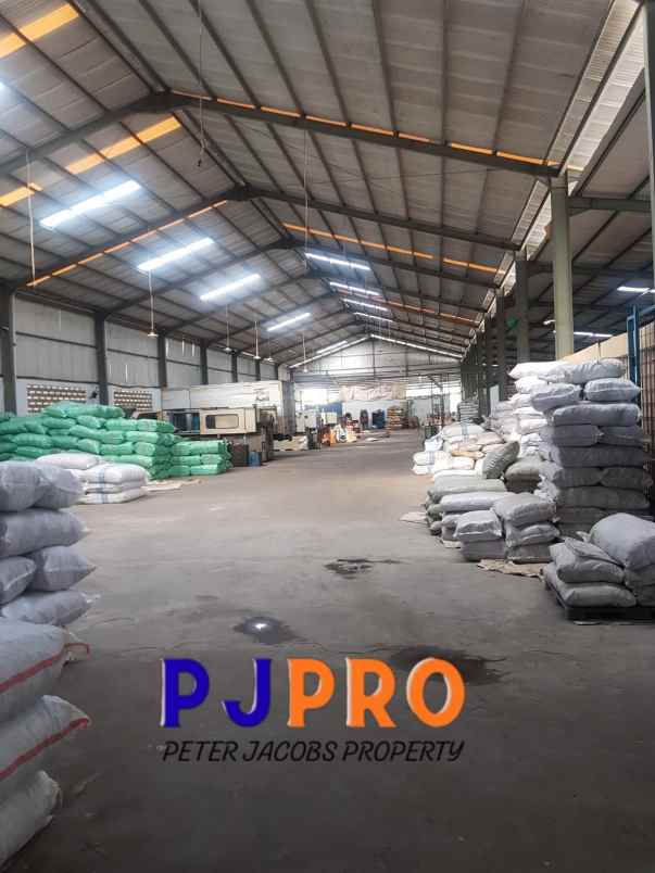dijual gudang furnished di jalan raya sukamekar bekasi