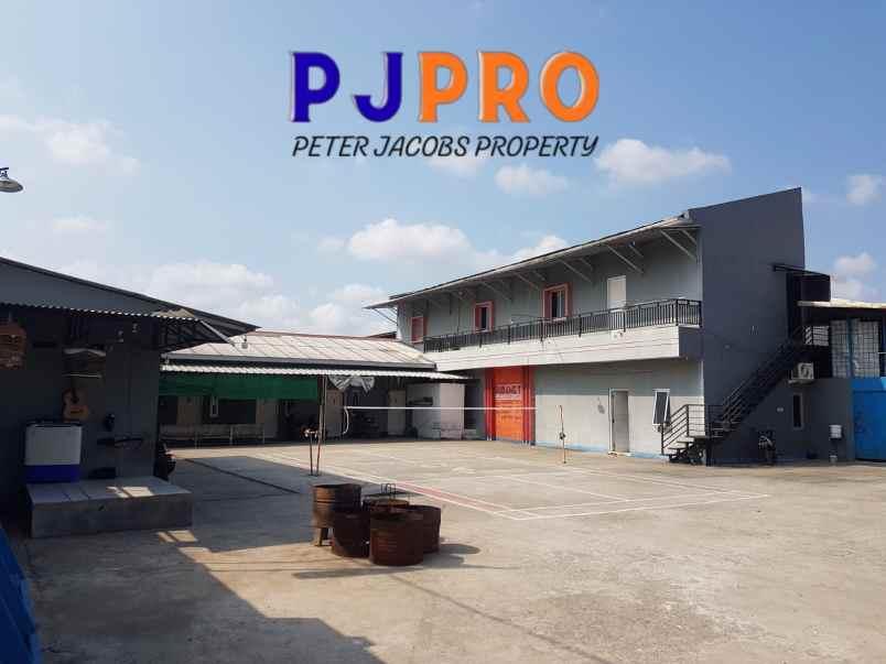 dijual gudang furnished di jalan raya sukamekar bekasi