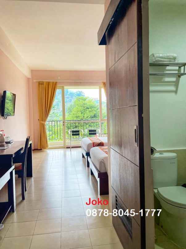 dijual hotel jl raya puncak