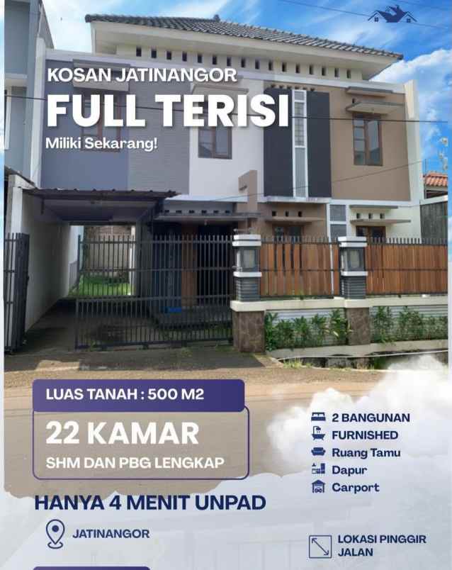 dijual kost jl cikuda jatinangor sumedang